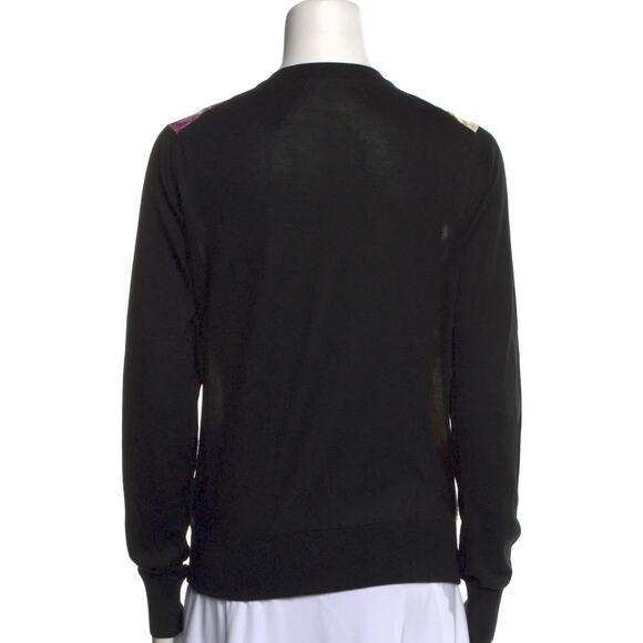 NWT Dolce & Gabbana Black Floral Print Button Cardigan Sweater top IT 38 XS - Picture 3 of 9